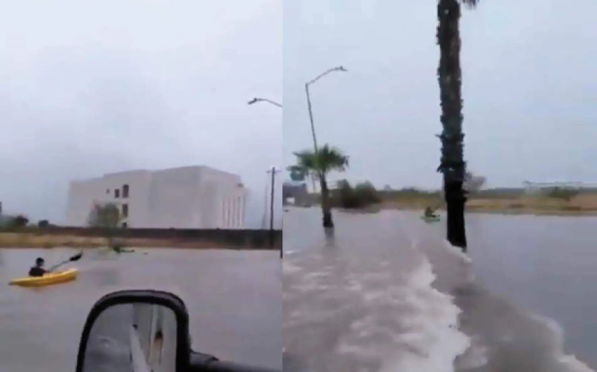 “No es Venecia, es Tamaulipas”, pasean por las calles en kayak tras las fuertes lluvias 